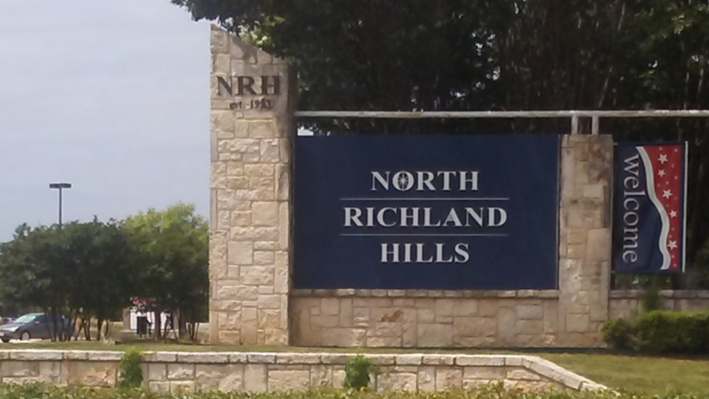 north richland hills sign in texas